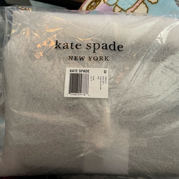KATE SPADE LOCKET LARGE FLAP SHOULDER BAG W/DUSTBAG BLACK PXR00419 NWT $378 - Picture 2 of 13